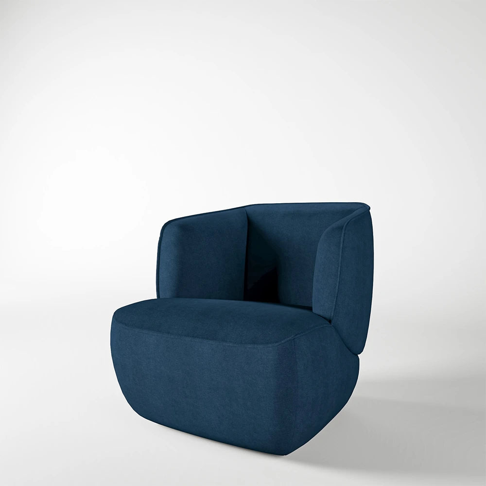 384 armchair black blue by rolf benz