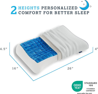 Anatomic Curve Pillow by Technogel Dimensions of the Pillow