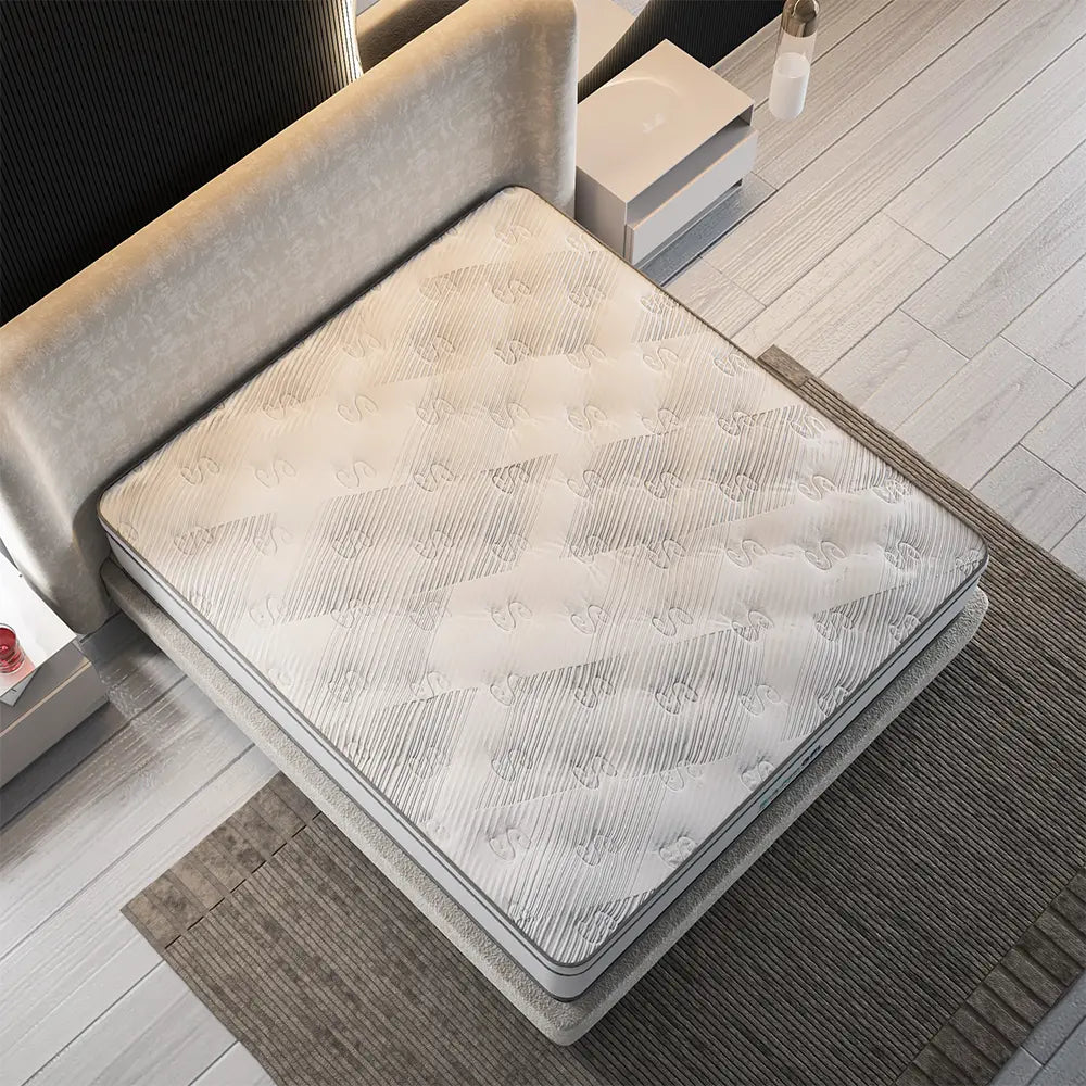 bodiform gel euro top mattress by englander - top view