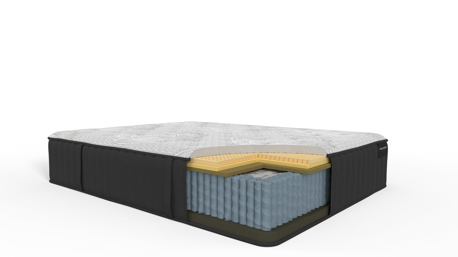 Beckford Tight Top Mattress by Englander Image of the Materials used inside the Mattress