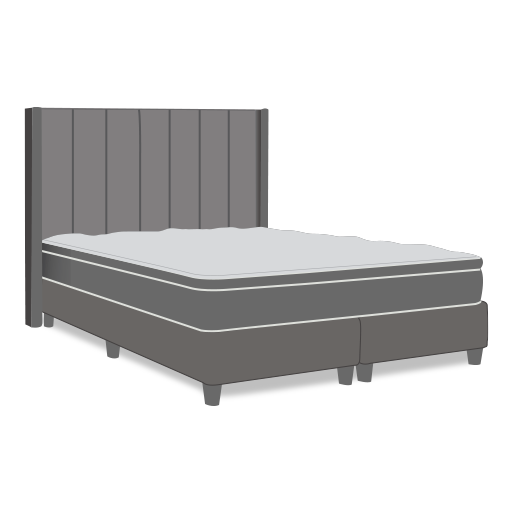 Bed Set Icon Carton
