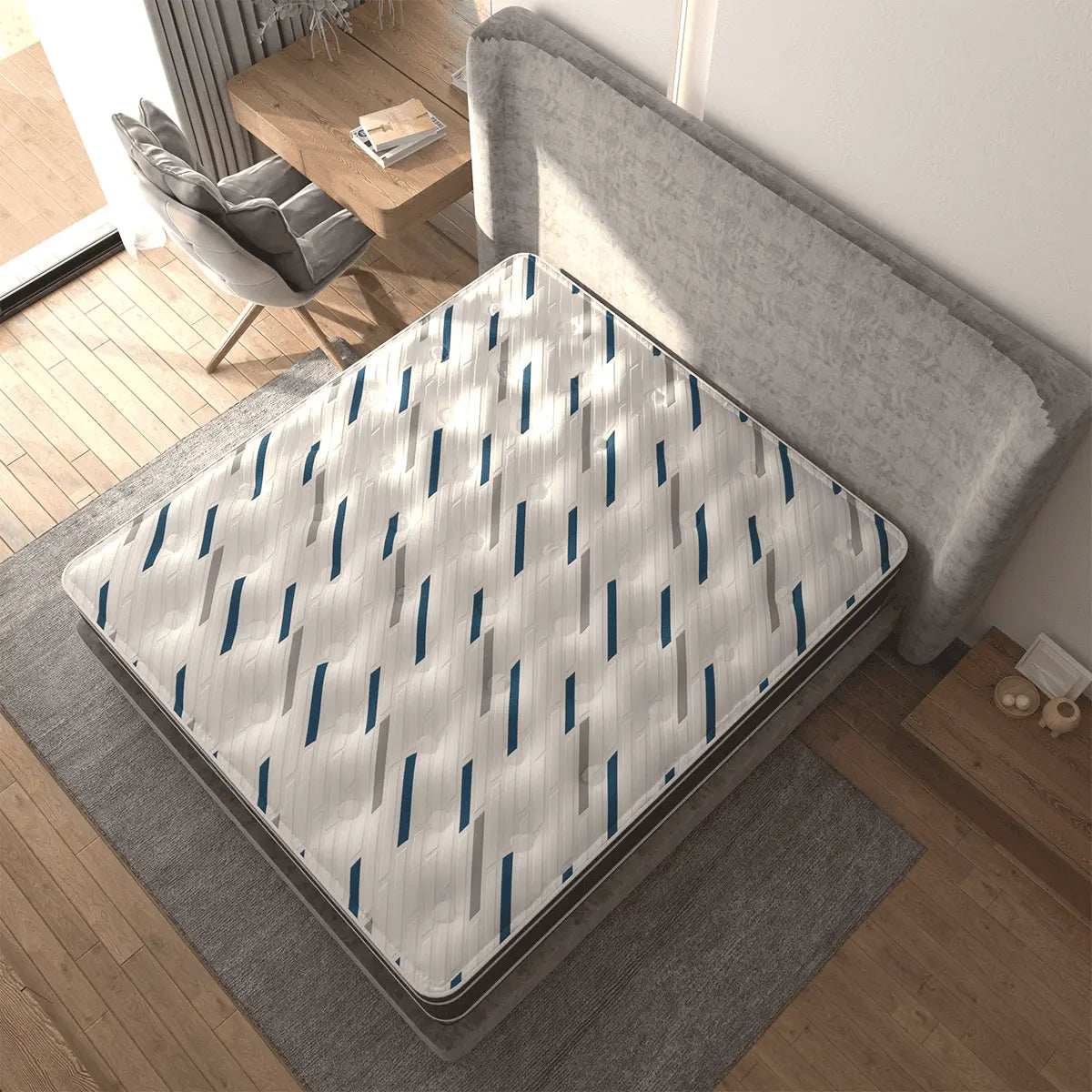 bodiform gel euro top mattress by englander - top view