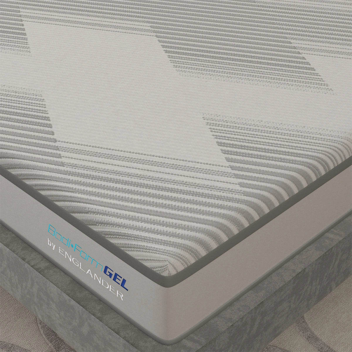 bodiform gel mattress by englander - close view