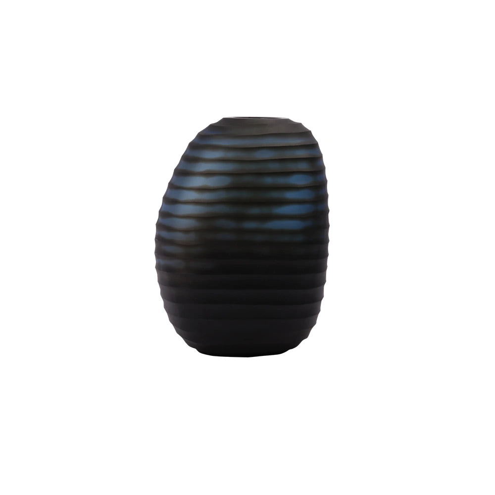 every metal age vase ceramic blue by adriani & rossi