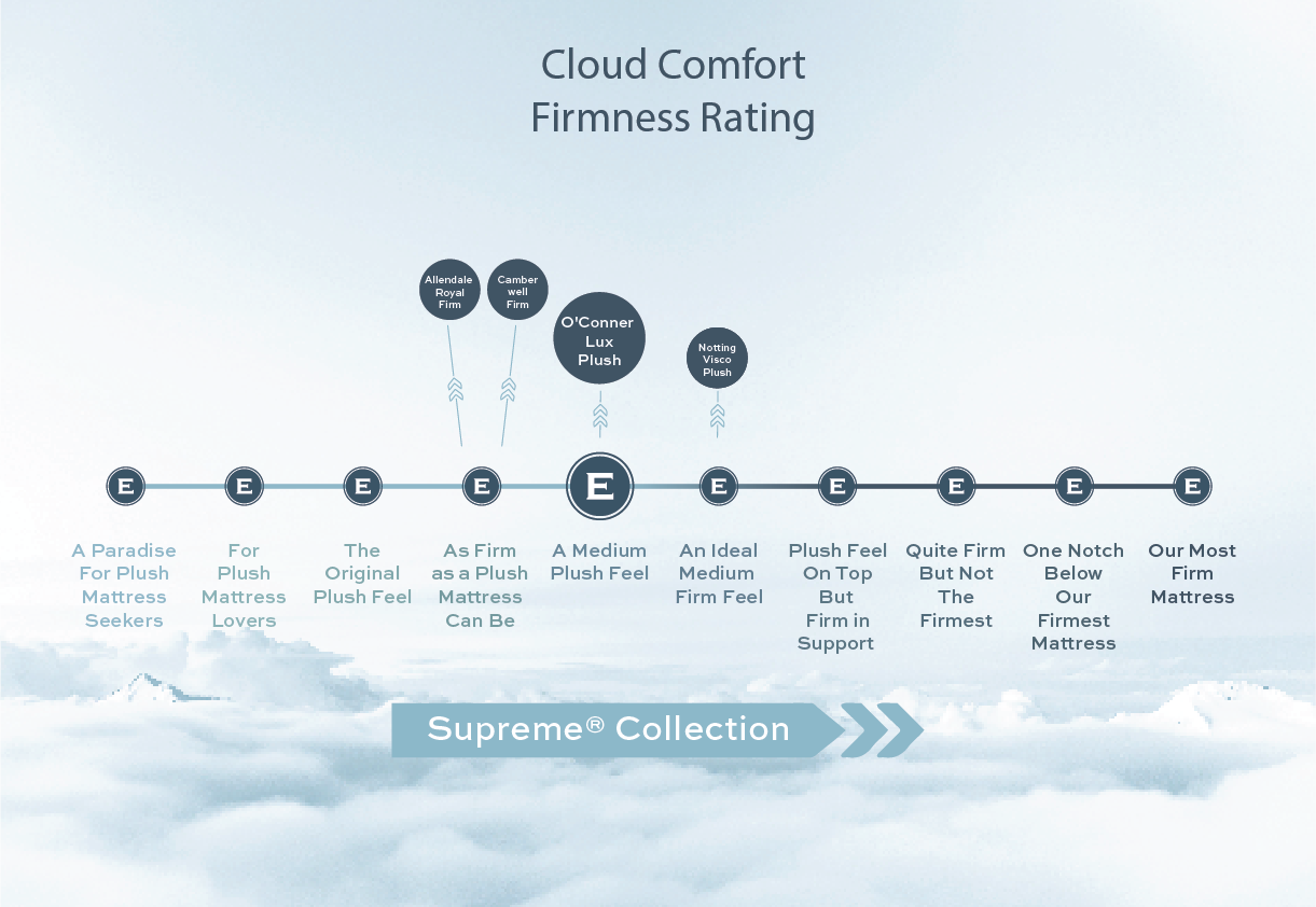 Cloud Comfort Firmness Rating OConnerLux Plush