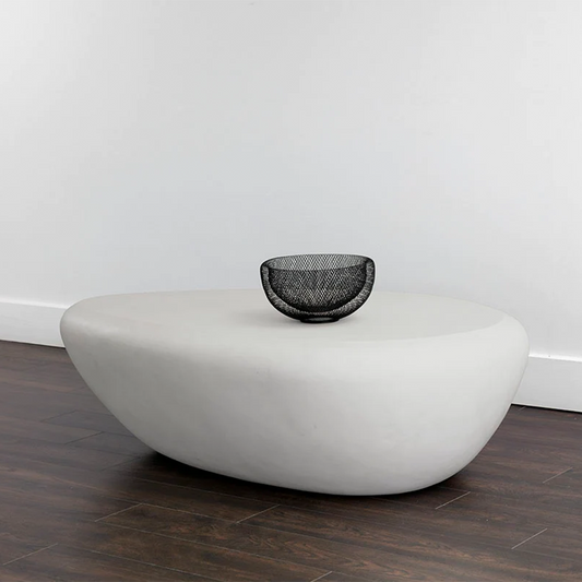 Corvo Coffee Table by Sunpan Large White with Background