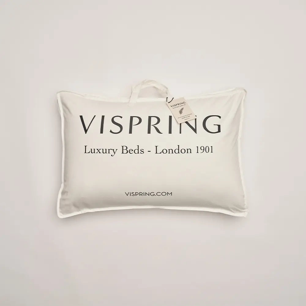 english duck down & feather luxury pillow by vispring