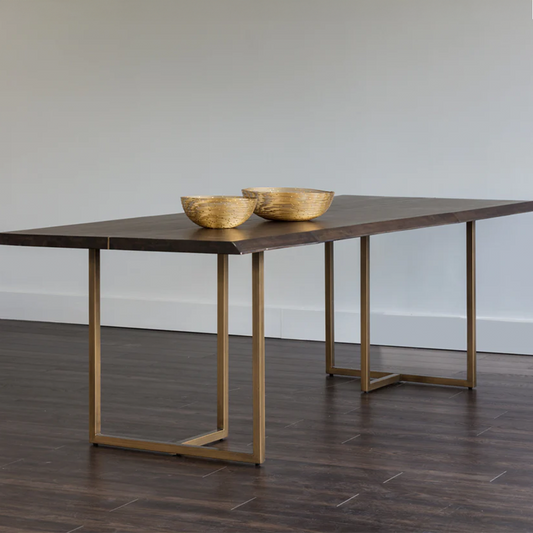 Donnelly Dining Table Dark Mango by Sunpan