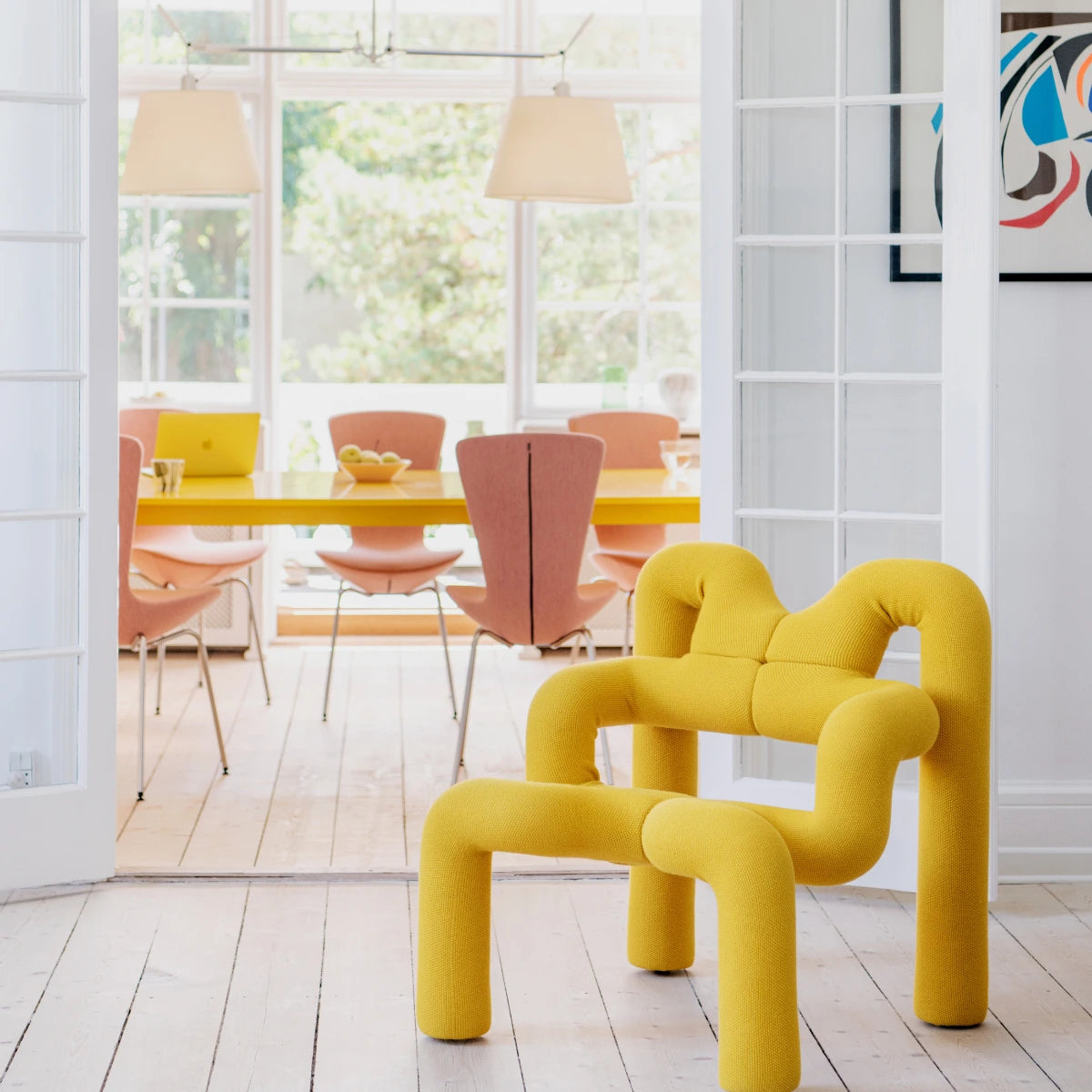 ekstrem chair by varier - yellow - home