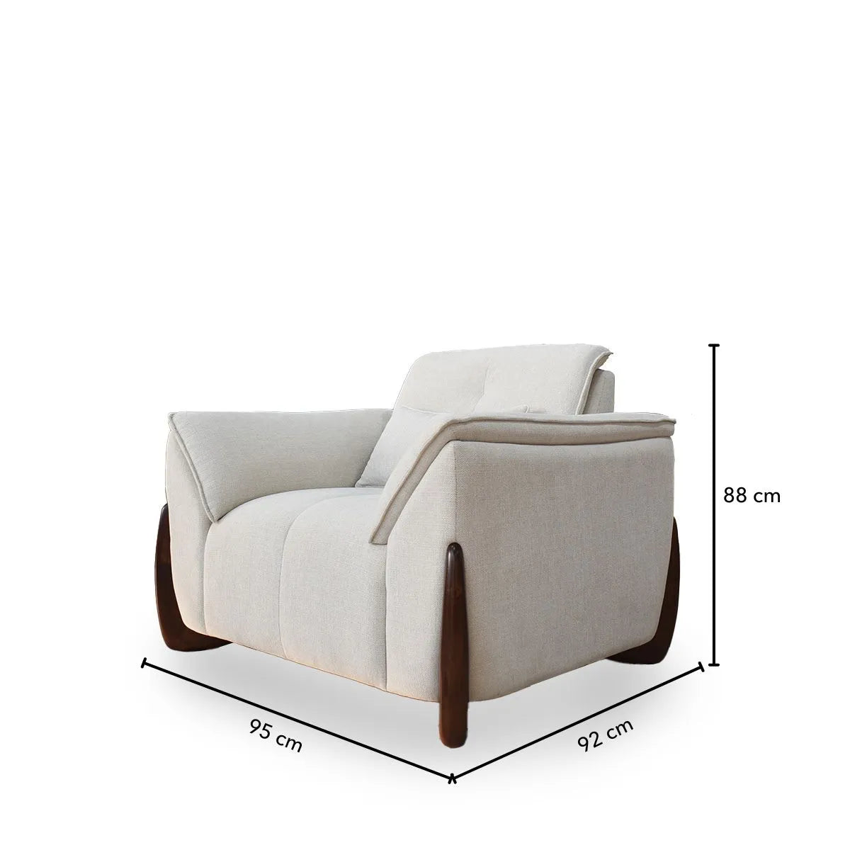 elizabeth single sofa dimensions