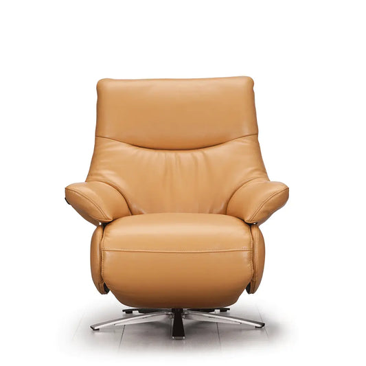 Emma Recliner (Leather) Gold By Hilker