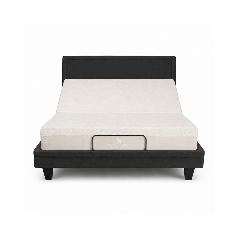 ErgoExpanding Adjustable Bed by Ergomotion + Nature's Finest Plush Mattress by Englander Bundle