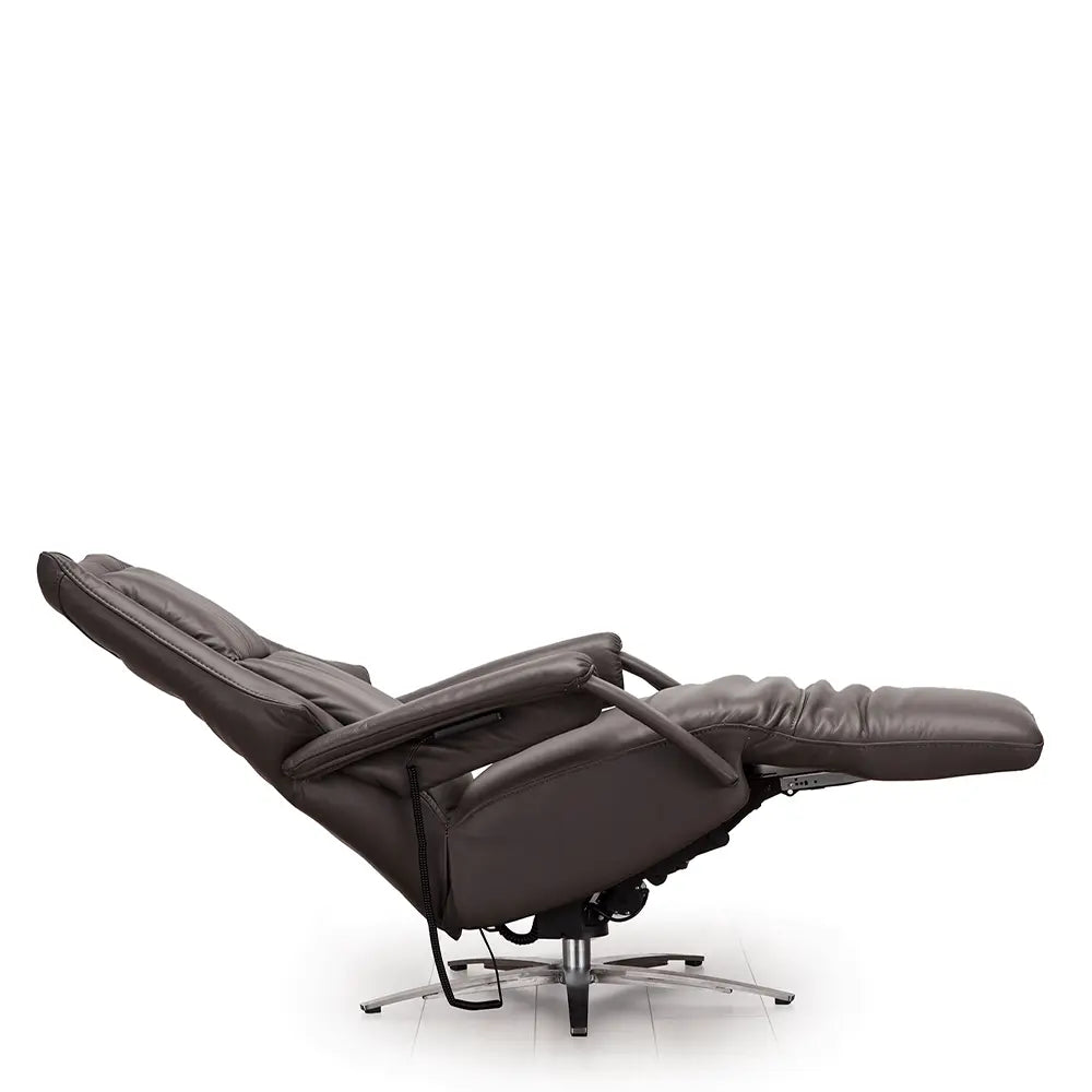 ernst recliner (leather) brown by hilker