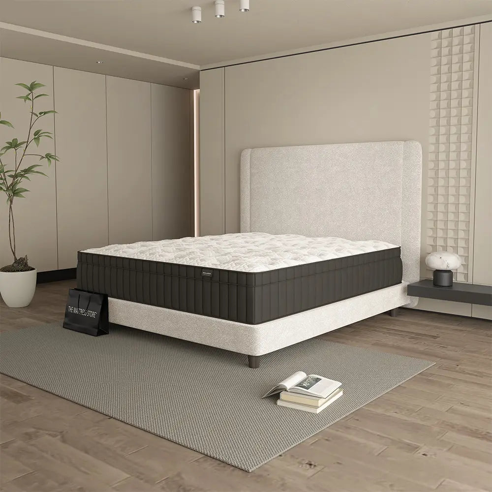 essex euro top mattress by englander - side view