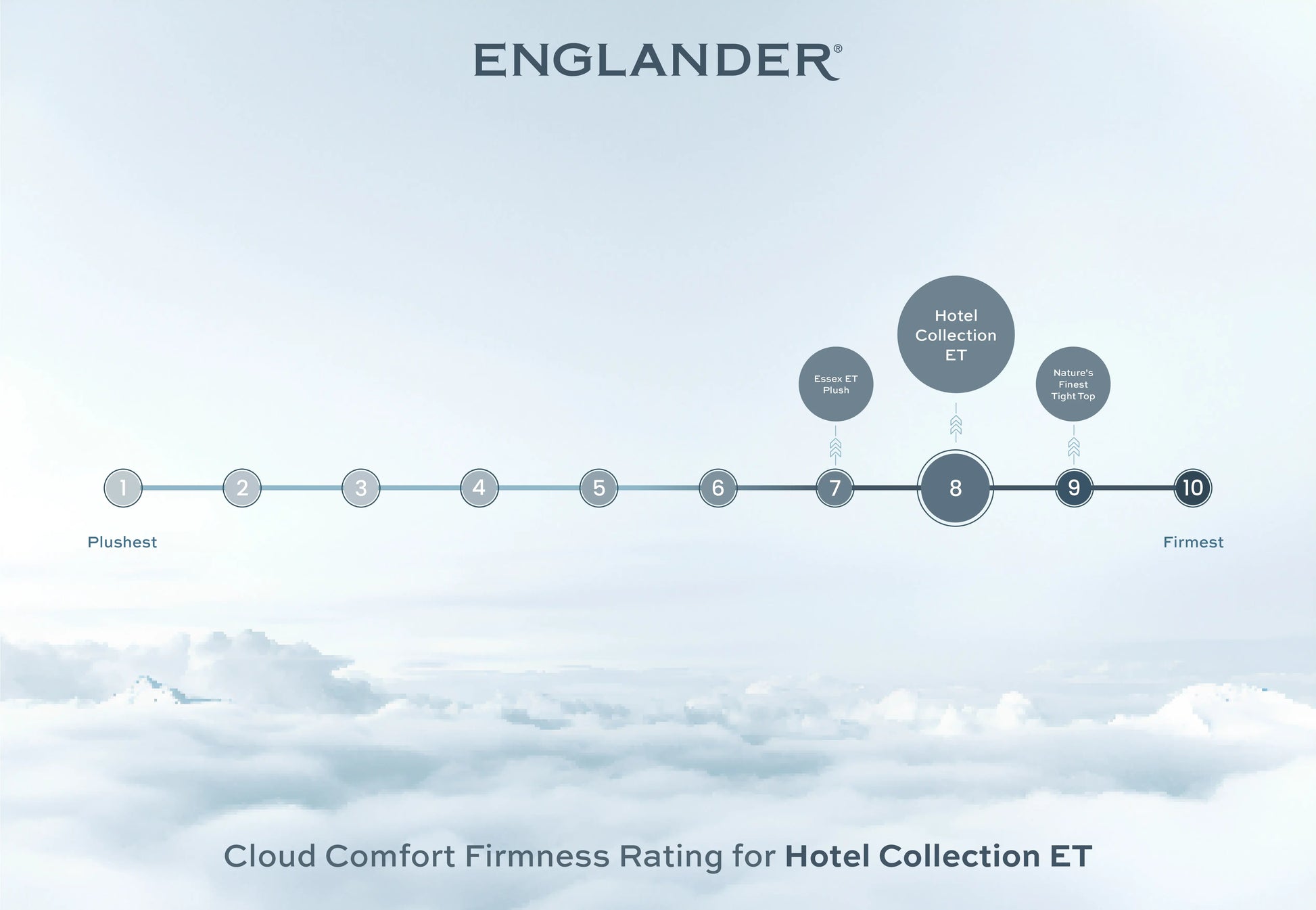 Cloud Comfort Firmness Rating - Hotel Collection Euro Top Mattress by Englander