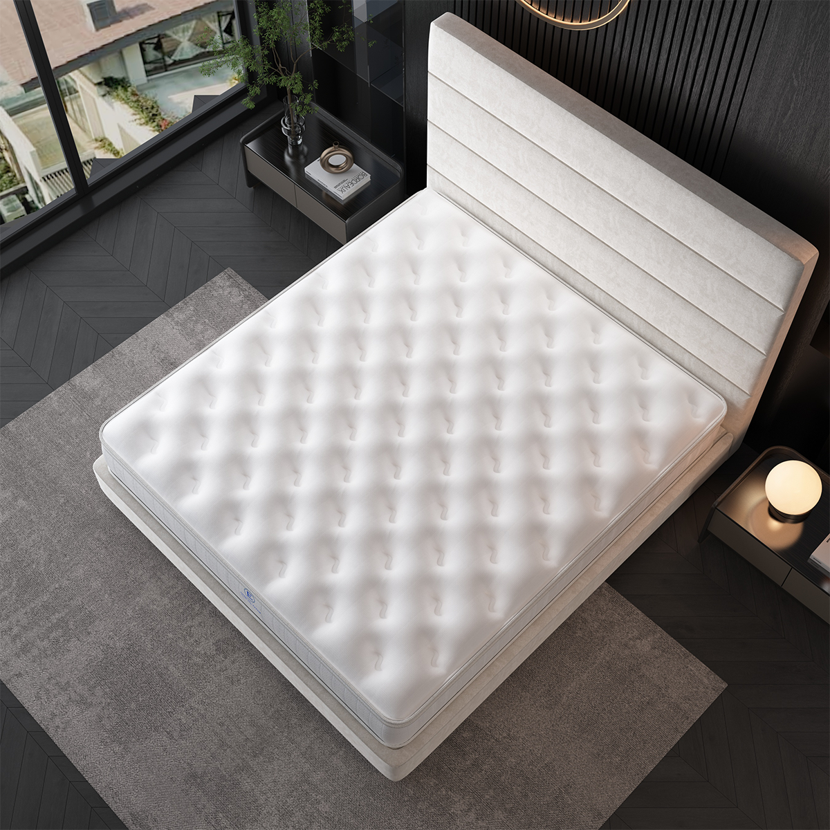 hotel collection pillow top mattress by englander - top view