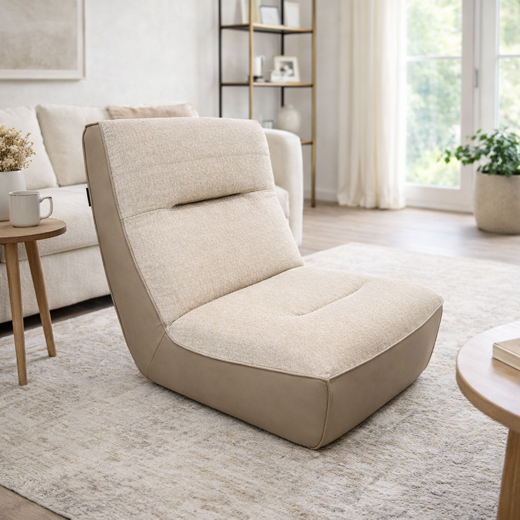 International Armless Chair Beige by Chateau d'Ax Italia