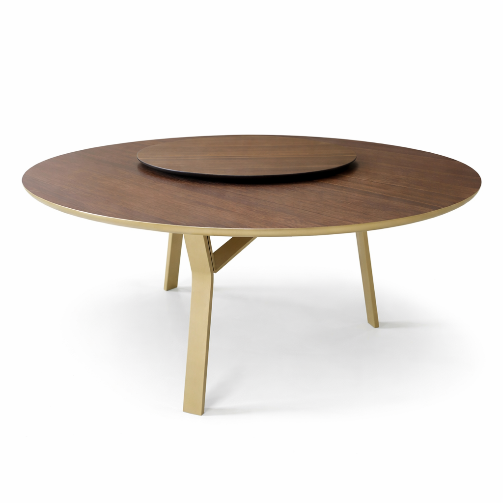 Iron Round Table Gold by Chateau d'Ax Italia