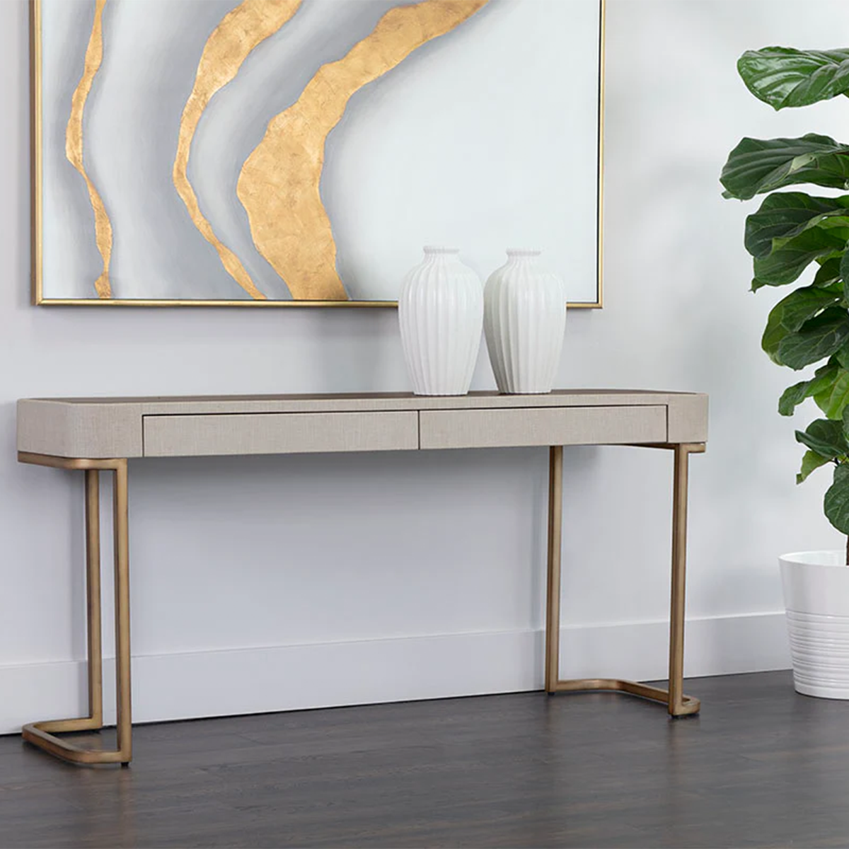 Jamille Console Table by Sunpan in a Modern Room