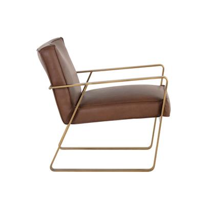 Kristoffer Lounge Chair by Sunpan Brown right side