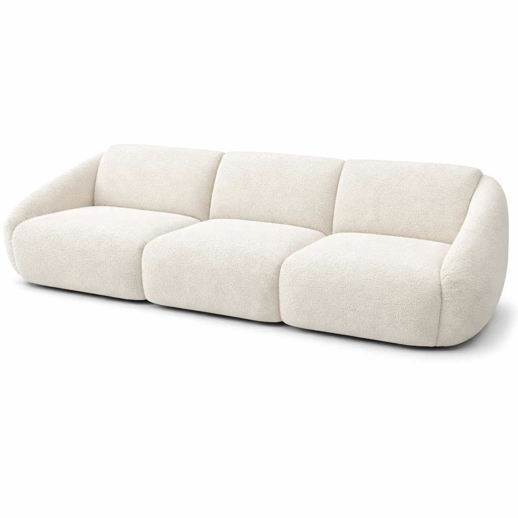 Lambert Large 3 Seater Sofa White by Chateau d'Ax Italia