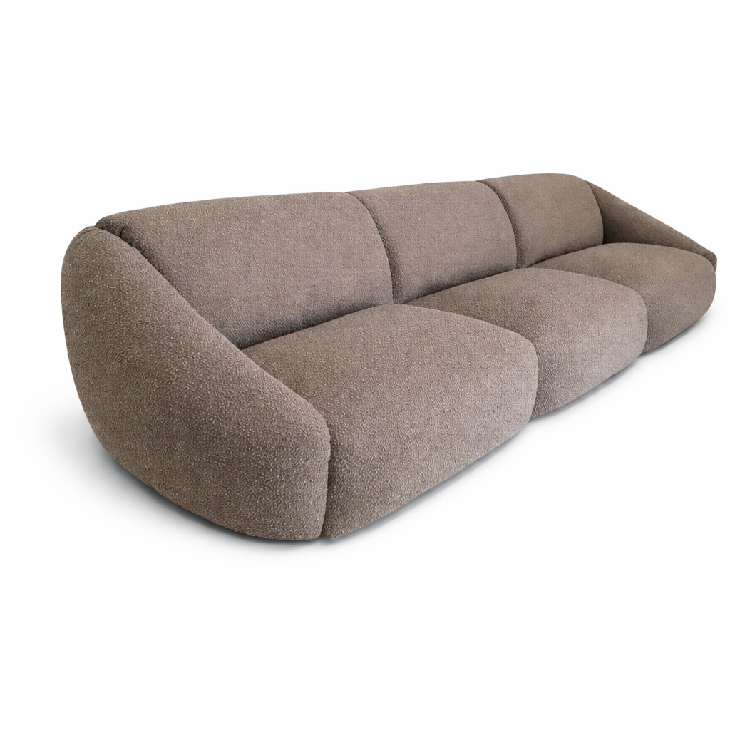 Lambert Large 3 Seater Sofa Brown by Chateau d'Ax Italia
