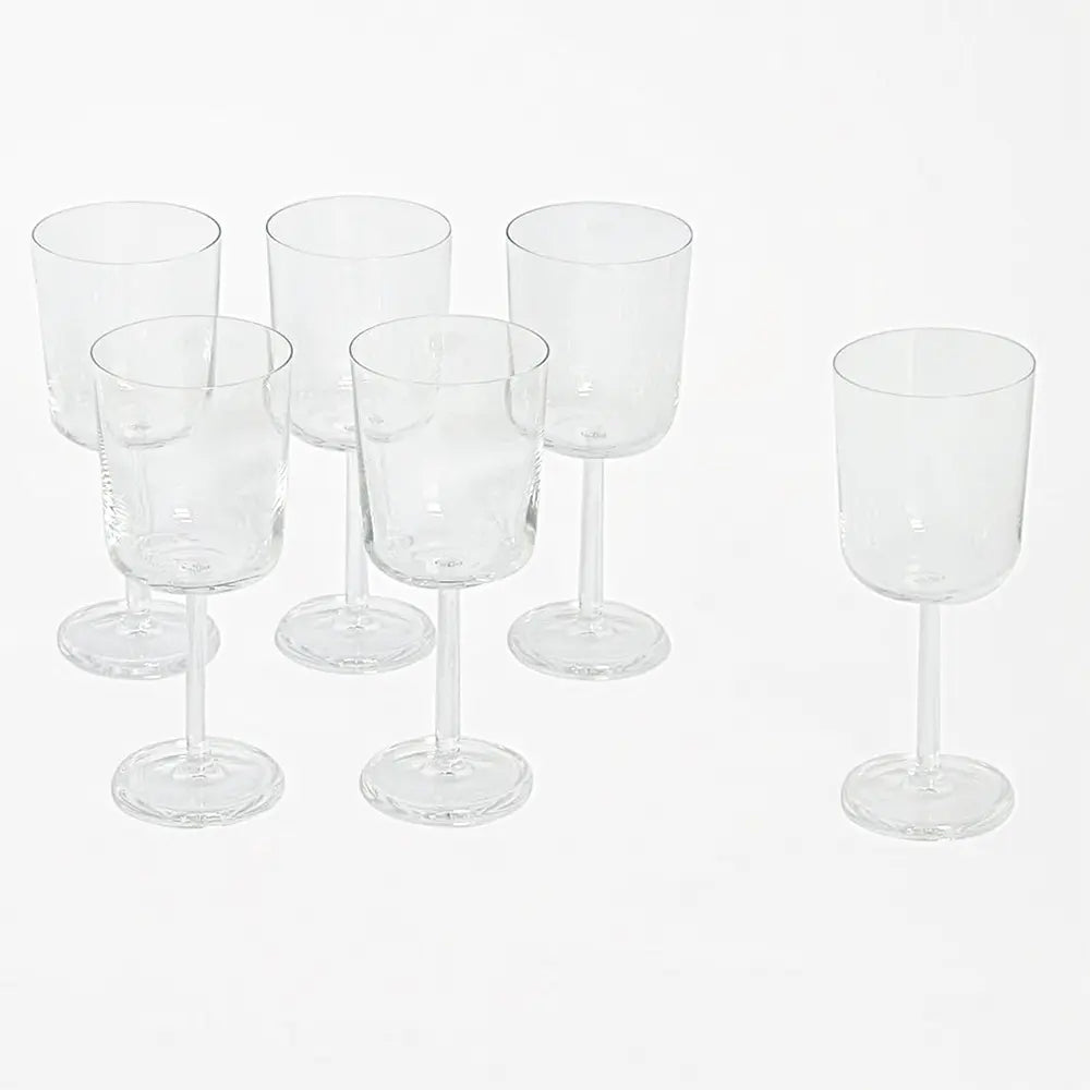 linea squadrata acqua  (set of 6 glasses) set-up by adriani & rossi