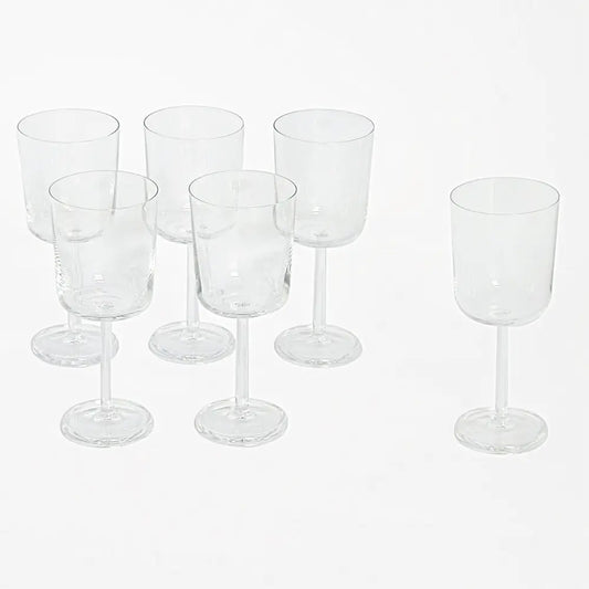 Linea Squadrata Acqua  (Set of 6 Glasses) Set-Up By Adriani & Rossi