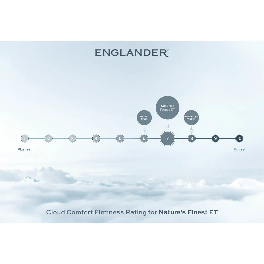 cloud comfort firmness rating - natures finest euro top mattress by englander