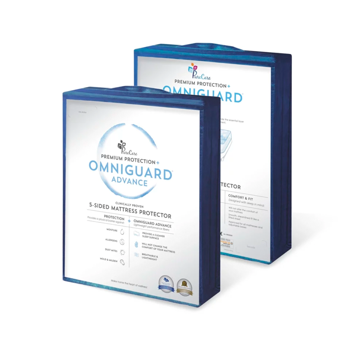 omniguard advance antimicrobial silver mattress protector by purecare