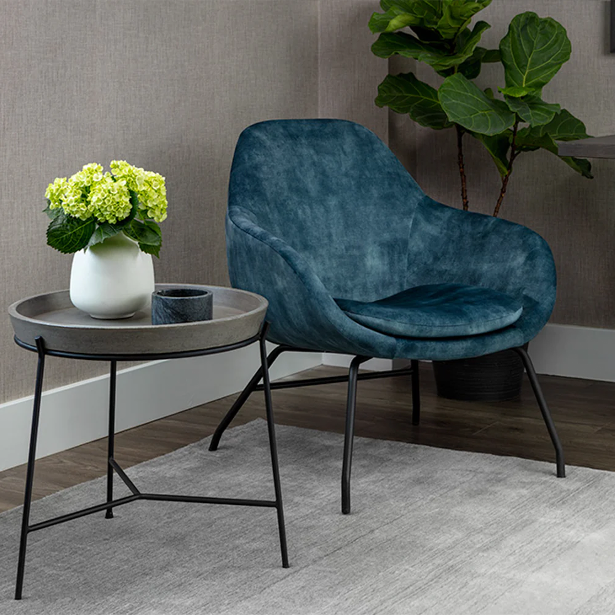 Remy End Table by Sunpan in a Livingroom