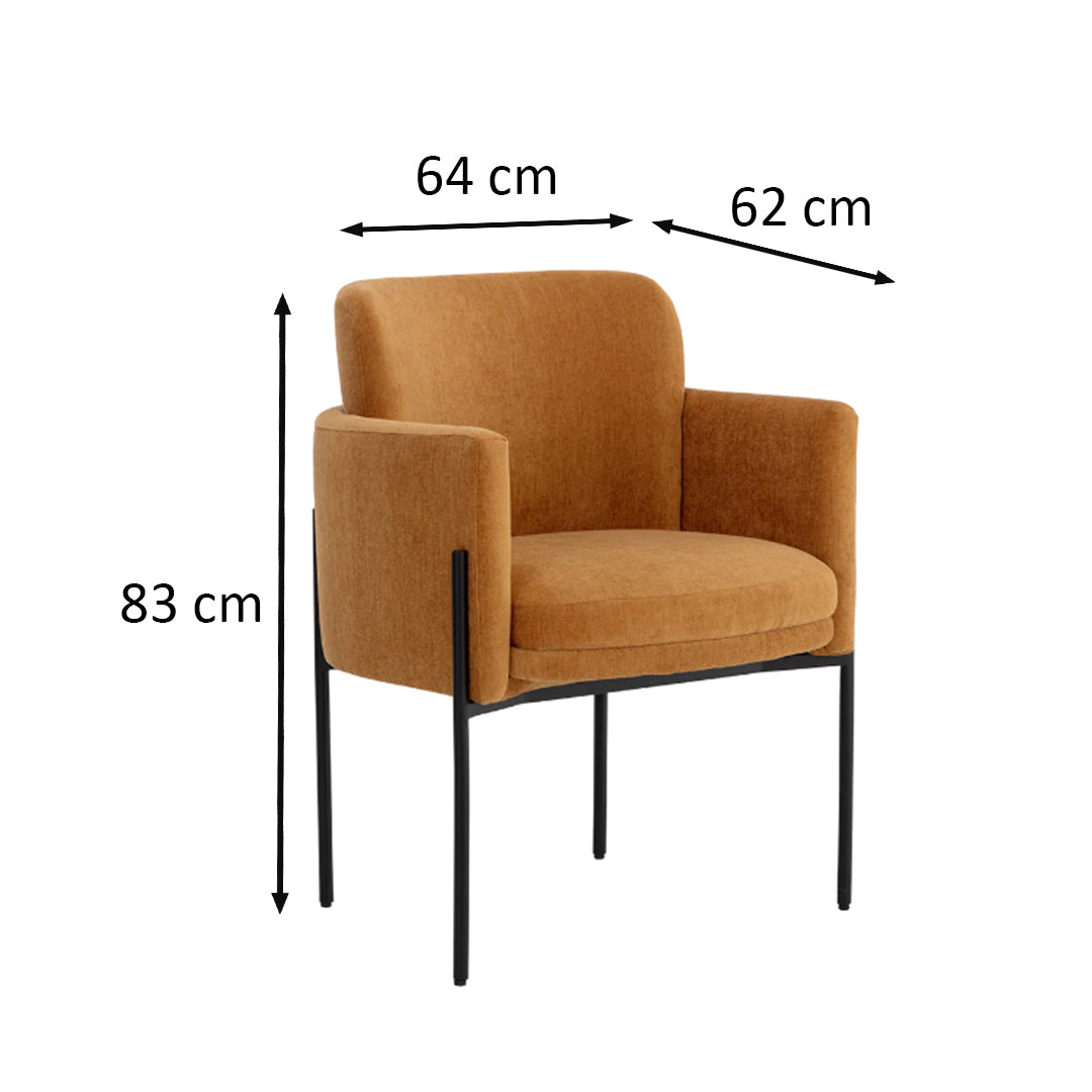 Armchair Dimensions In Cm Richie Dining Armchair By Sunpan