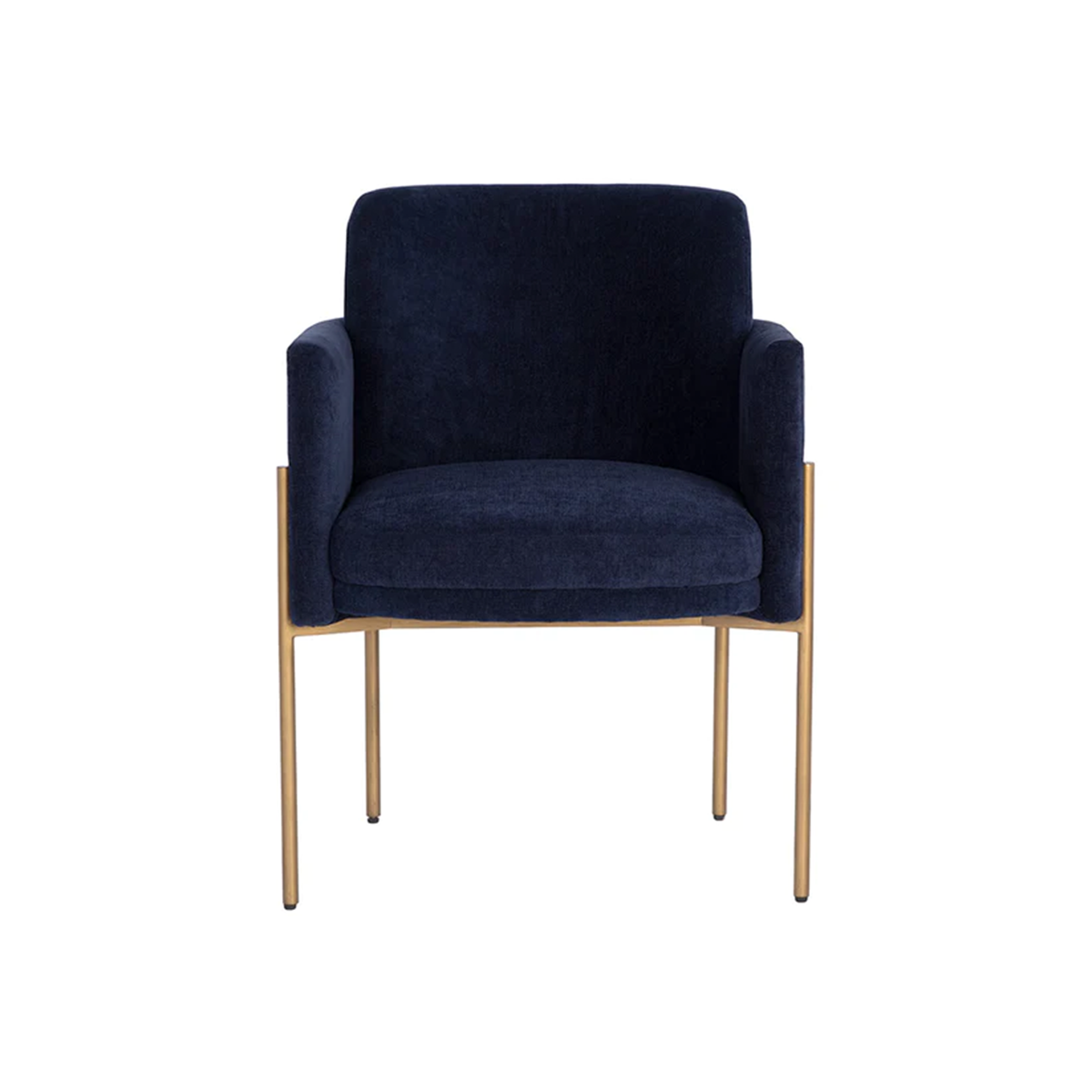 richie dining armchair blue, white background
