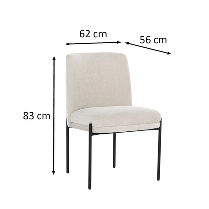 Richie Dining Chair by Sunpan Dimensions