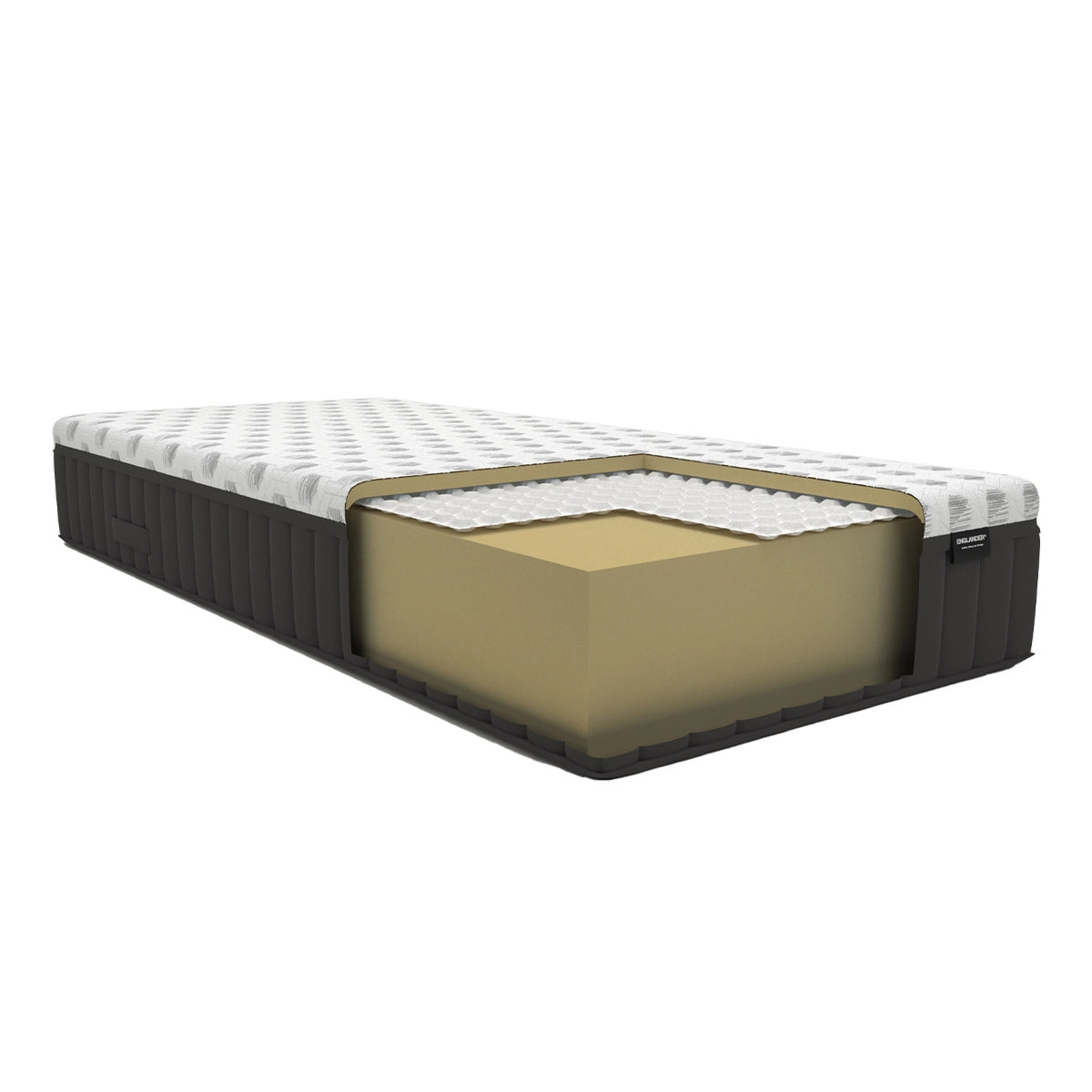 Notting Viscopedic Hybrid Mattress by Englander, Image of the Materials used inside the Mattress, Firm