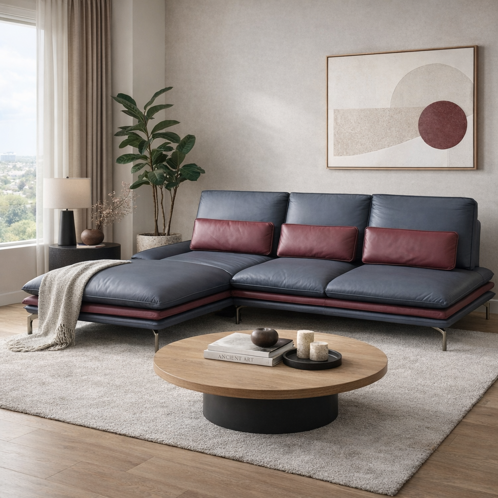 Suzuka Loveseat with Chaise Lounge by Chateau d'Ax Italia
