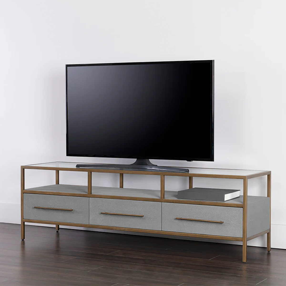 Venice Media Console and Cabinet by Sunpan with Background