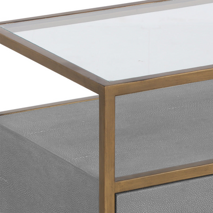 Venice Media Console and Cabinet by Sunpan Close image of the Material of the Table
