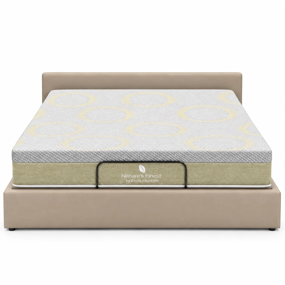 سرير ErgoBox قابل للتعديل 180 سم × 200 سم + مرتبة Nature's Finest Plush