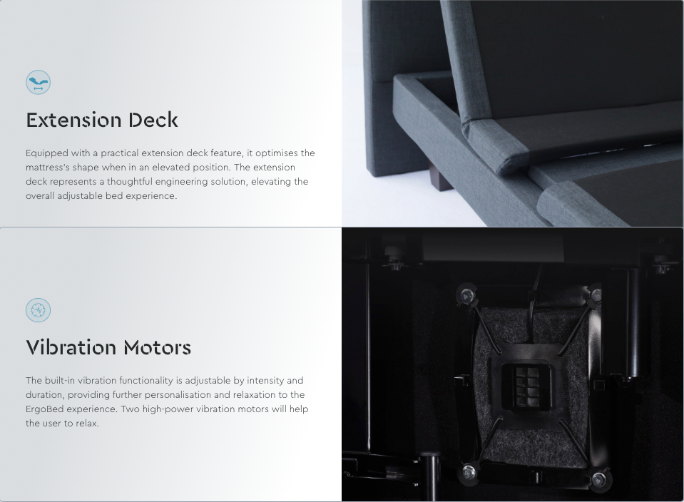 ErgoExpanding Adjustable Bed by Ergomotion