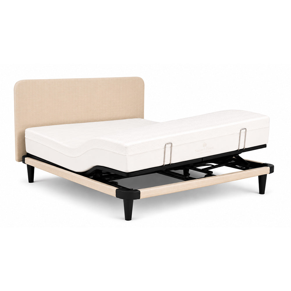 Ergo Slim Adjustable Bed by Ergomotion + Nature's Finest Plush Mattress by Englander Bundle