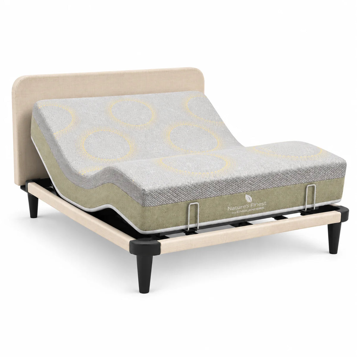 Ergo Slim Adjustable Bed + Nature's Finest Plush Mattress
