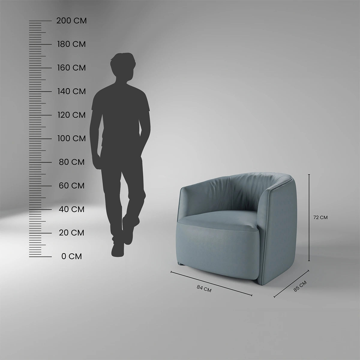 jane armchair - dimensions