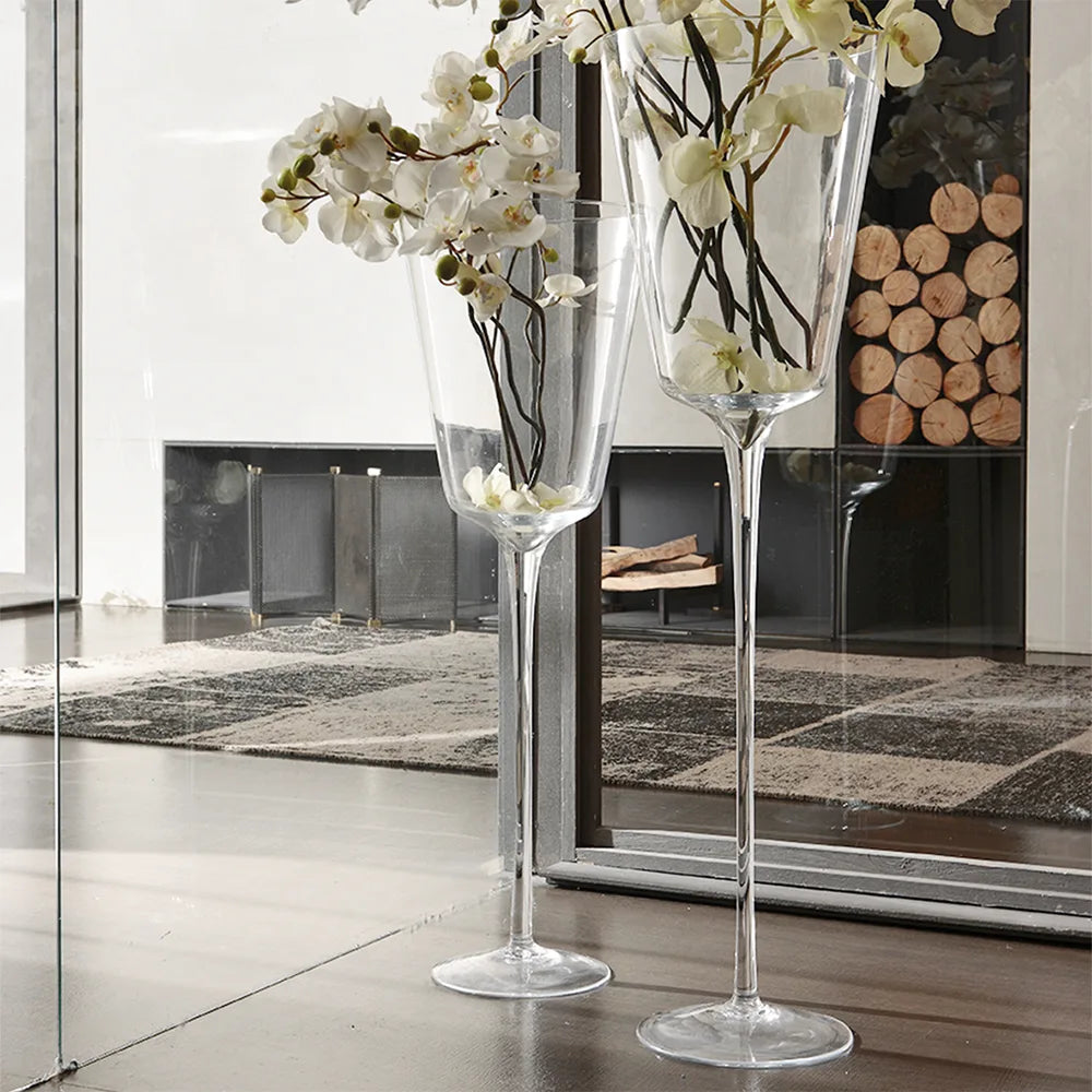 king glass vase by adriani & rossi