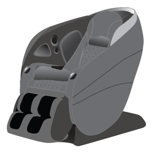 Massage Chair Icon Carton