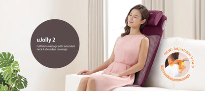 uJolly 2 Upper Body Massager by OSIM Use Case. Women is using the Messager