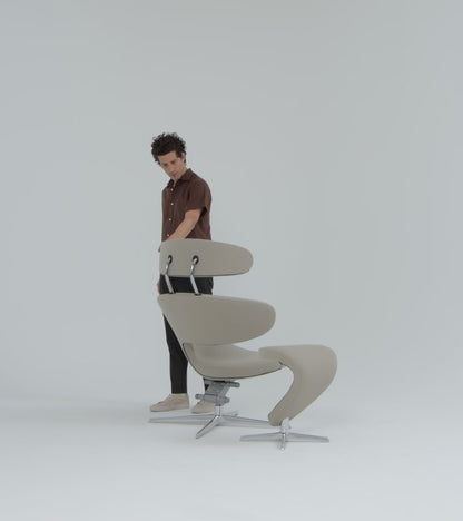 Peel with Footrest Chair by Varier - Video
