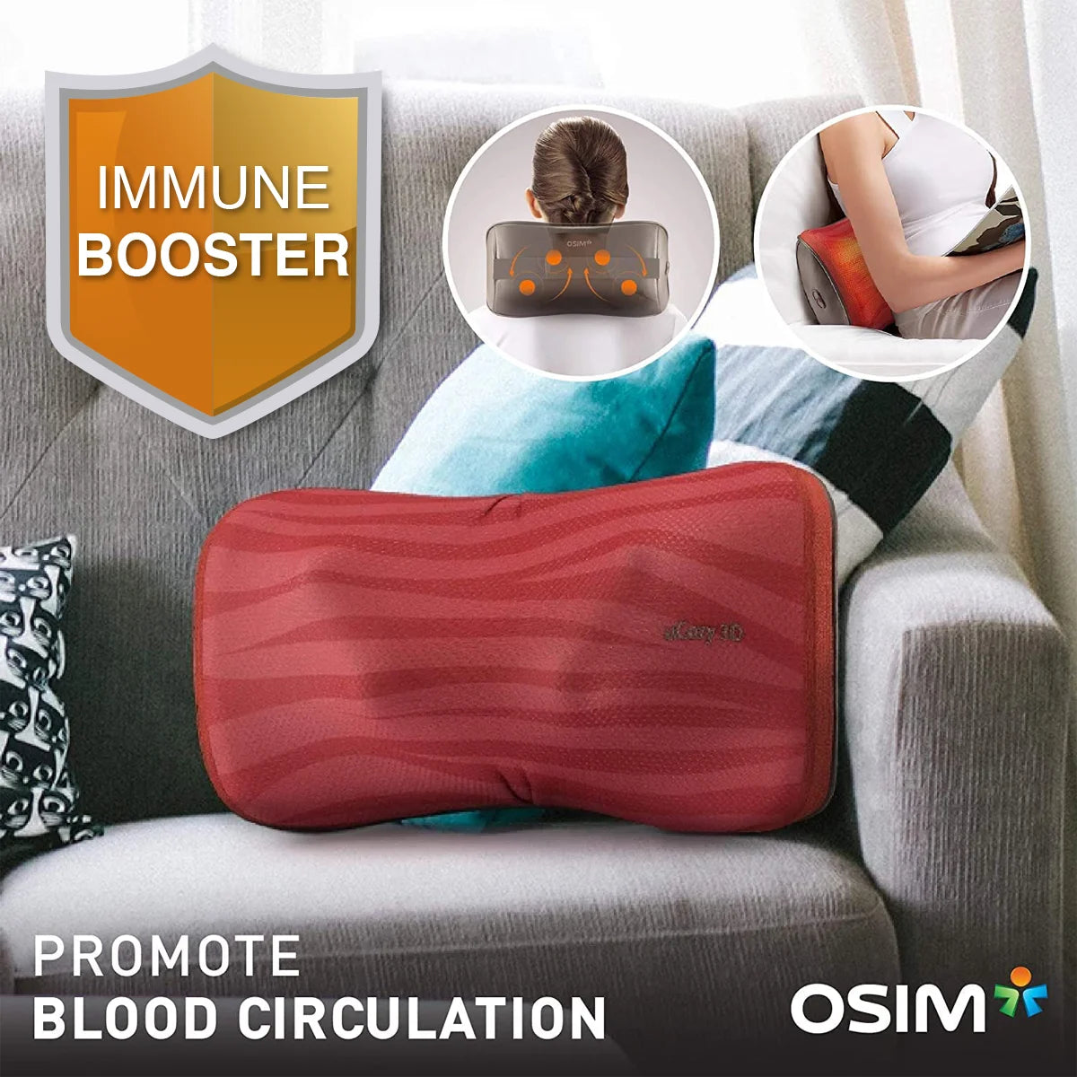 uCozy 3D Shoulder Massager by OSIM Information Image